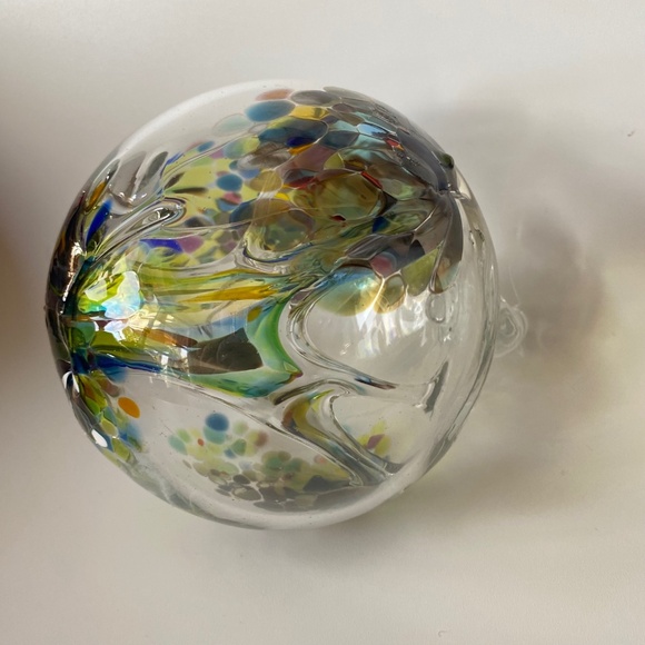 Vintage Art Glass WITCH BALL by Kitras, Handblown in Canada - Picture 13 of 15